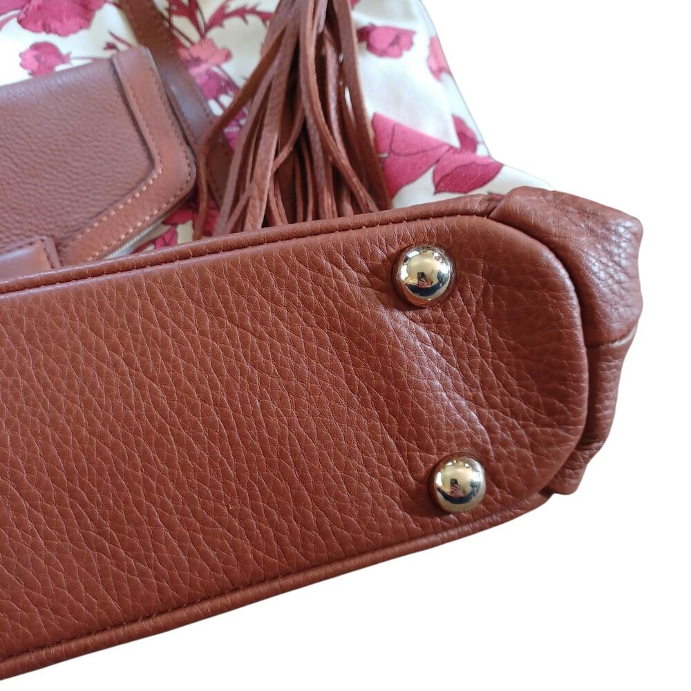 Isaac Mizrahi Pink Floral‎ Shoulder Bag - Picture 4 of 7